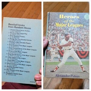 Vtg Hardcover Book "Heroes of the Major Leagues" 1967 1st Printing